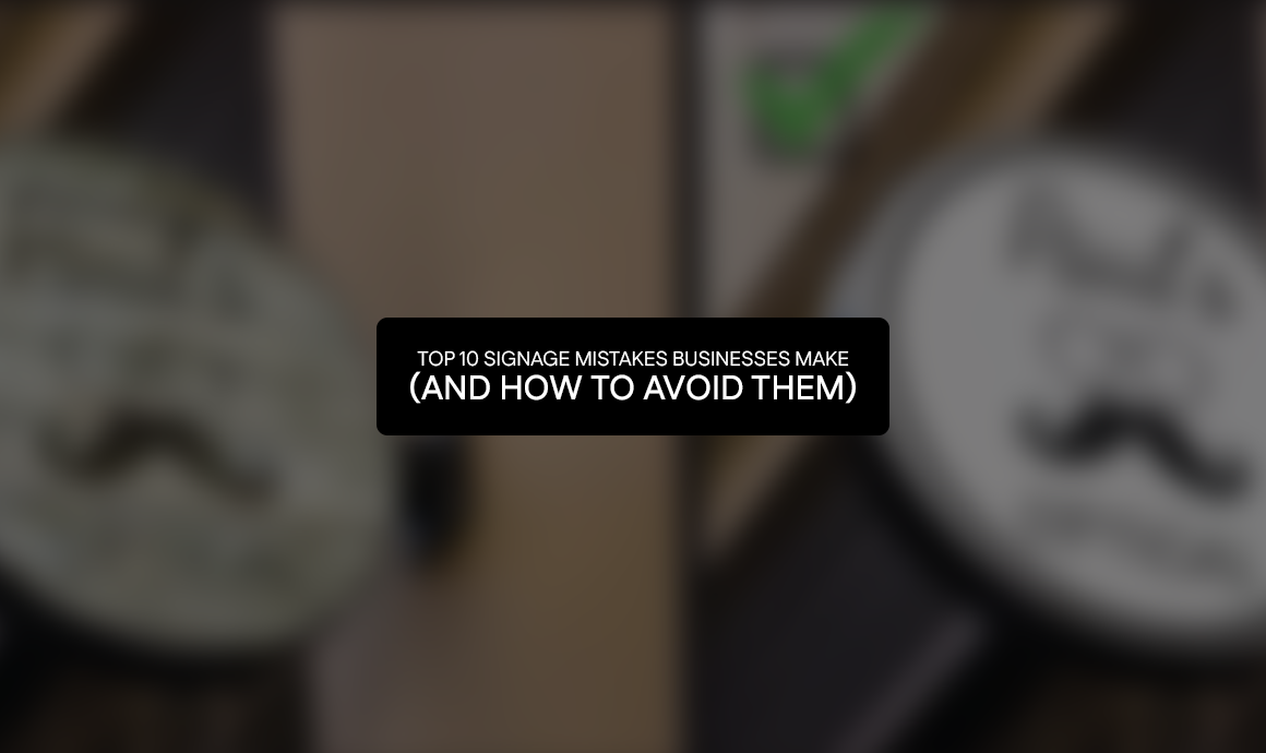 Top 10 Signage Mistakes Businesses Make (And How to Avoid Them)
